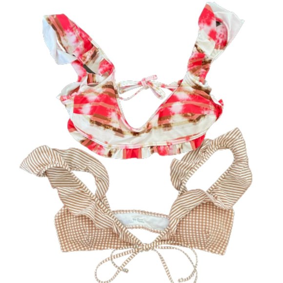 AERIE Swim Scoop Bikini Top BUNDLE Size S - Picture 1 of 5